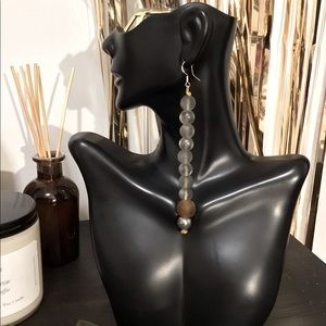 Sandstone Beaded Earring